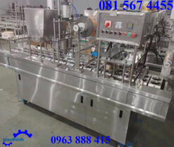 Máy chiết hàn miệng cốc