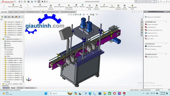 máy vặn nắp chai tự động