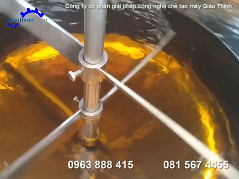 Bồn trộn nhũ hóa gia nhiệt mỹ phẩm 200L chất lượng