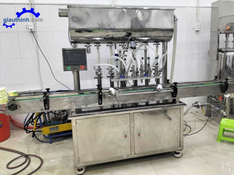 Máy chiết rót tàu hũ tươi tự động sáu vòi giá tốt