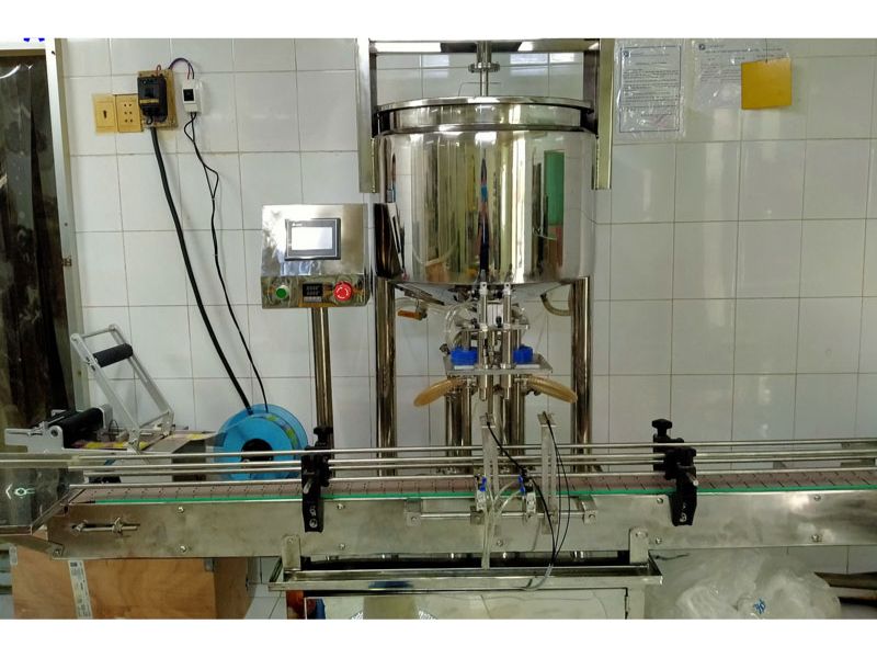 Máy chiết rót tương ớt - tương cà tự động