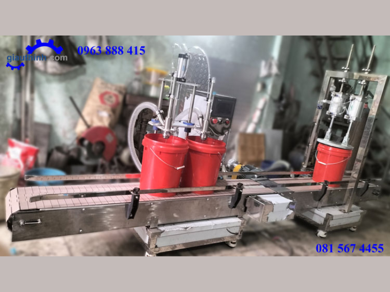 Ứng dụng của dây chuyền chiết rót dung tích 50 lít tự động