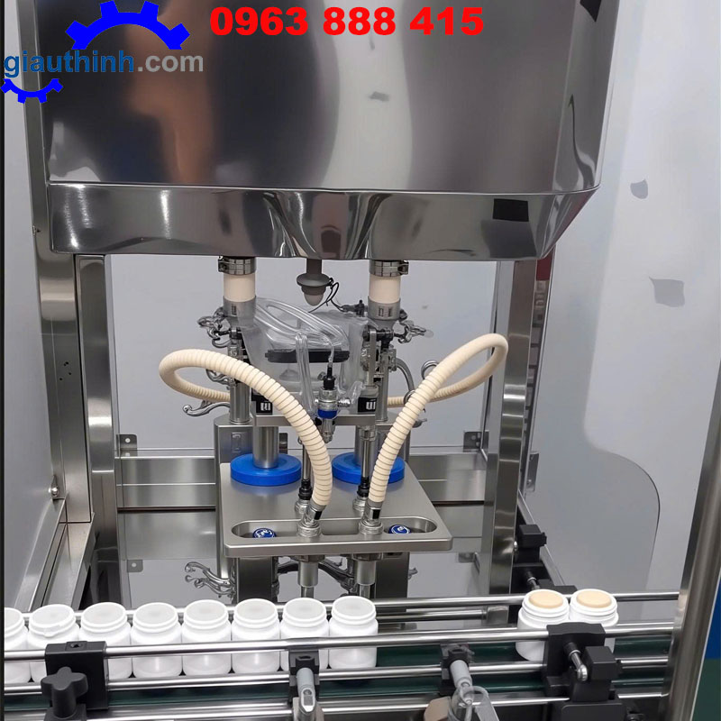 Máy chiết rót kem 2 vòi