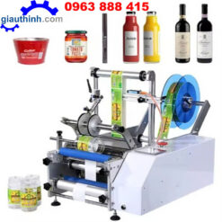 Máy dán nhãn chai tròn bán tự động