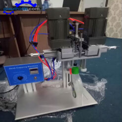 Máy đóng nắp chai 2 motor bán tự động phù hợp năng suất nhỏ