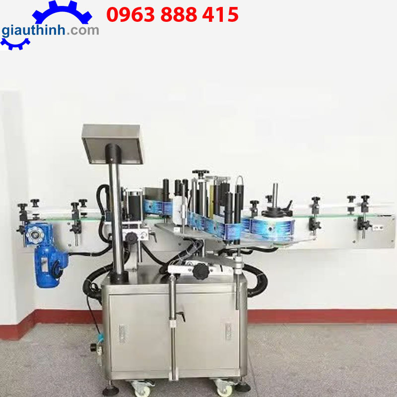 Máy dán nhãn chai lọ tròn