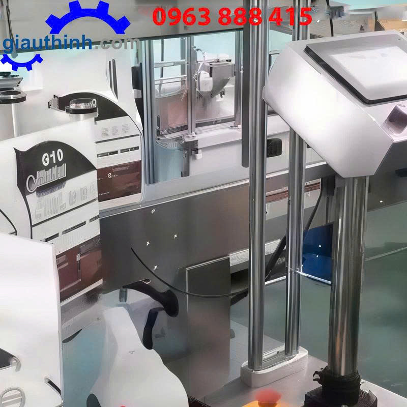 Máy dán nhãn chai vuông