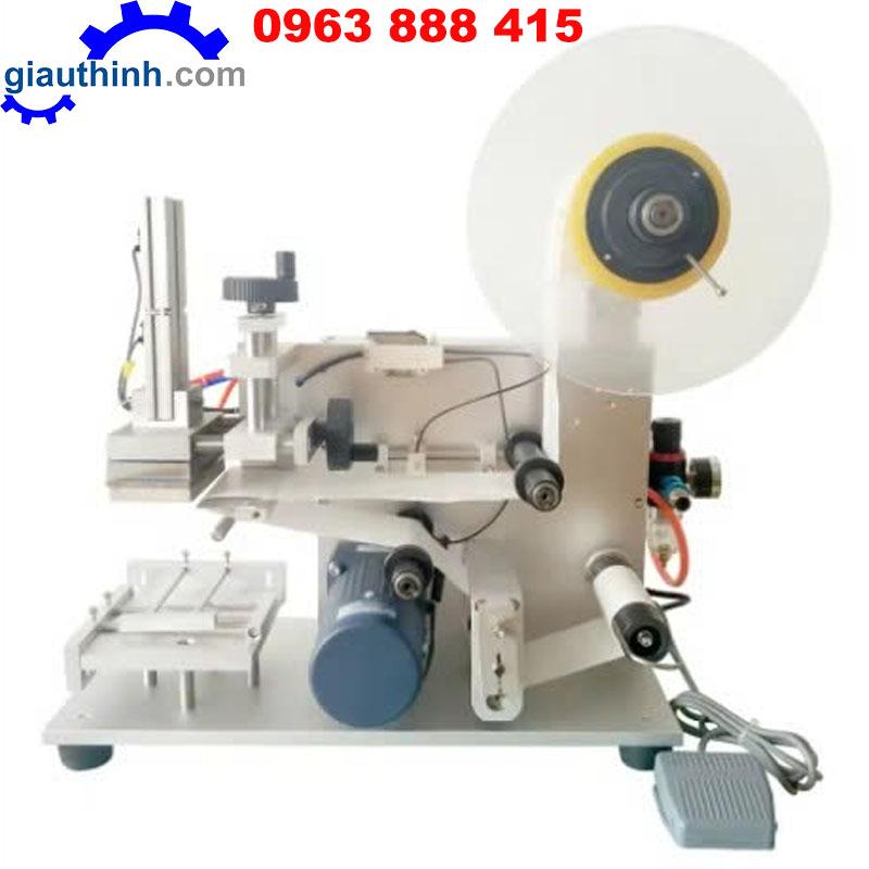 Máy dán nhãn chai dẹp