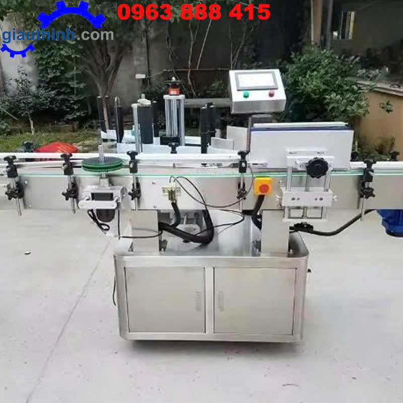 Máy dán nhãn decal chai tròn