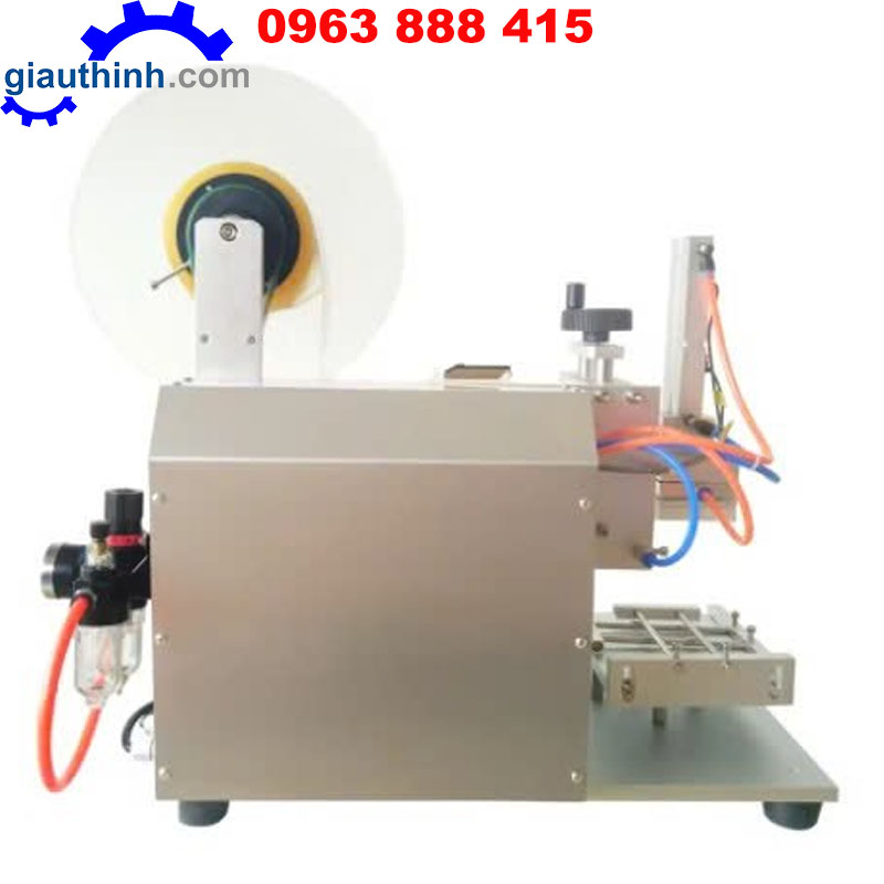 Máy dán tem nhãn chai vuông