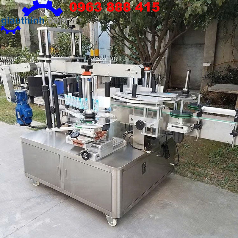 Máy dán nhãn chai dẹp