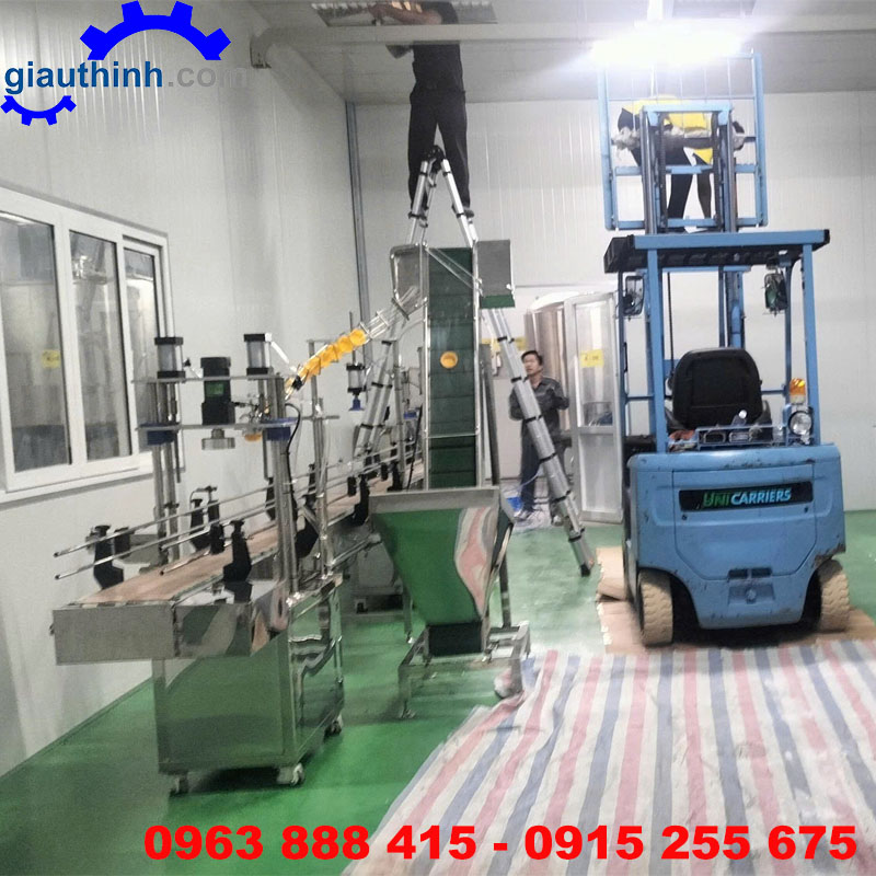 Dây chuyền chiết rót can 10 lít - 20 lít - 30 lít - 40 lít - 50 lít